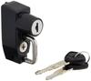 Kijima Motorcycle Parts Helmet Lock Universal Lever Holder Type Compatible with Domestic Inch Handlebar Vehicles Steel Black Finish 303-1607