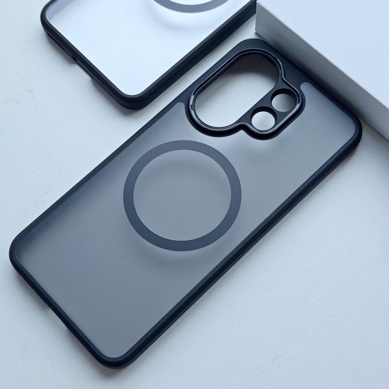 Для Vivo X200 FE Magsafe Безопасная для кожи Полная защита объектива камеры Матовый Ударопрочный Защита от отпечатков пальцев Задняя крышка