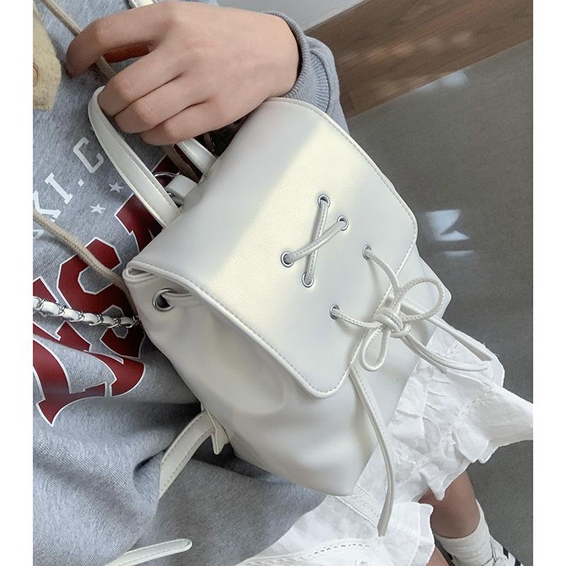 Корейская версия милого рюкзака с бантом, маленькая сумка для женщин, нишевый супергорячий дизайн рюкзака, школьная сумка для покупок