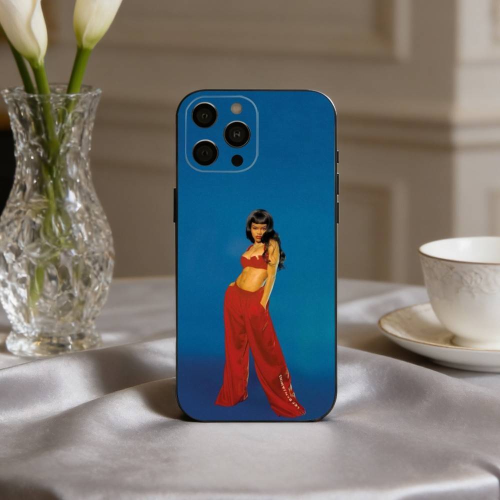 Чехол для телефона с обоями T-Teyana T-TaylorS Для iPhone 17,16,15,14,13,12,11 Plus,Pro Max,XS,Мягкий Силиконовый Черный Чехол
