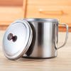 Stainless Steel Cup with Lid Camping Coffee Mug Insulated Tea Cup for Travel Shatterproof Metal Juice Mug