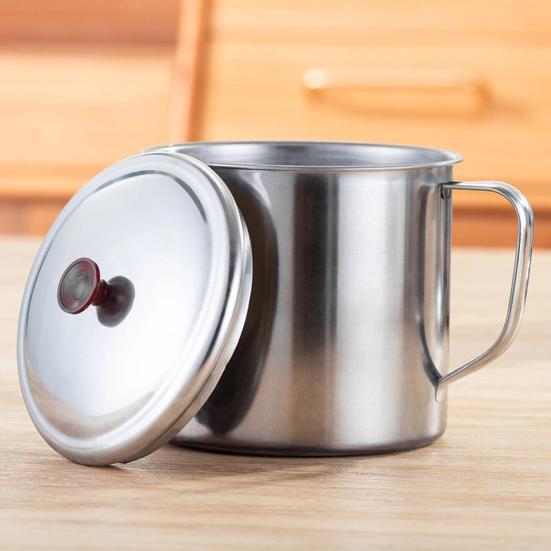 Кружка из нержавеющей стали с крышкой, походная кофейная кружка, изолированная чайная кружка для путешествий, небьющаяся металлическая кружка для сока