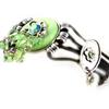 Les Trésors De Lily [E6660] - Green 'Columbine' Designer Bracelet