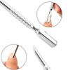 Stainless Steel Cuticle Pusher Dual Sided Shaped Double Ended Ingrown Toenail Lifter Remover Trimmer Nail Art Care Tools