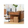 Table console - MUVOE - 80x30x76 cm - Acier - Couleur naturelle - Design industriel