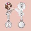 Numeral Analog Quartz Clip-On Fob Nurse Doctor Hanging Luminous Pocket Watch