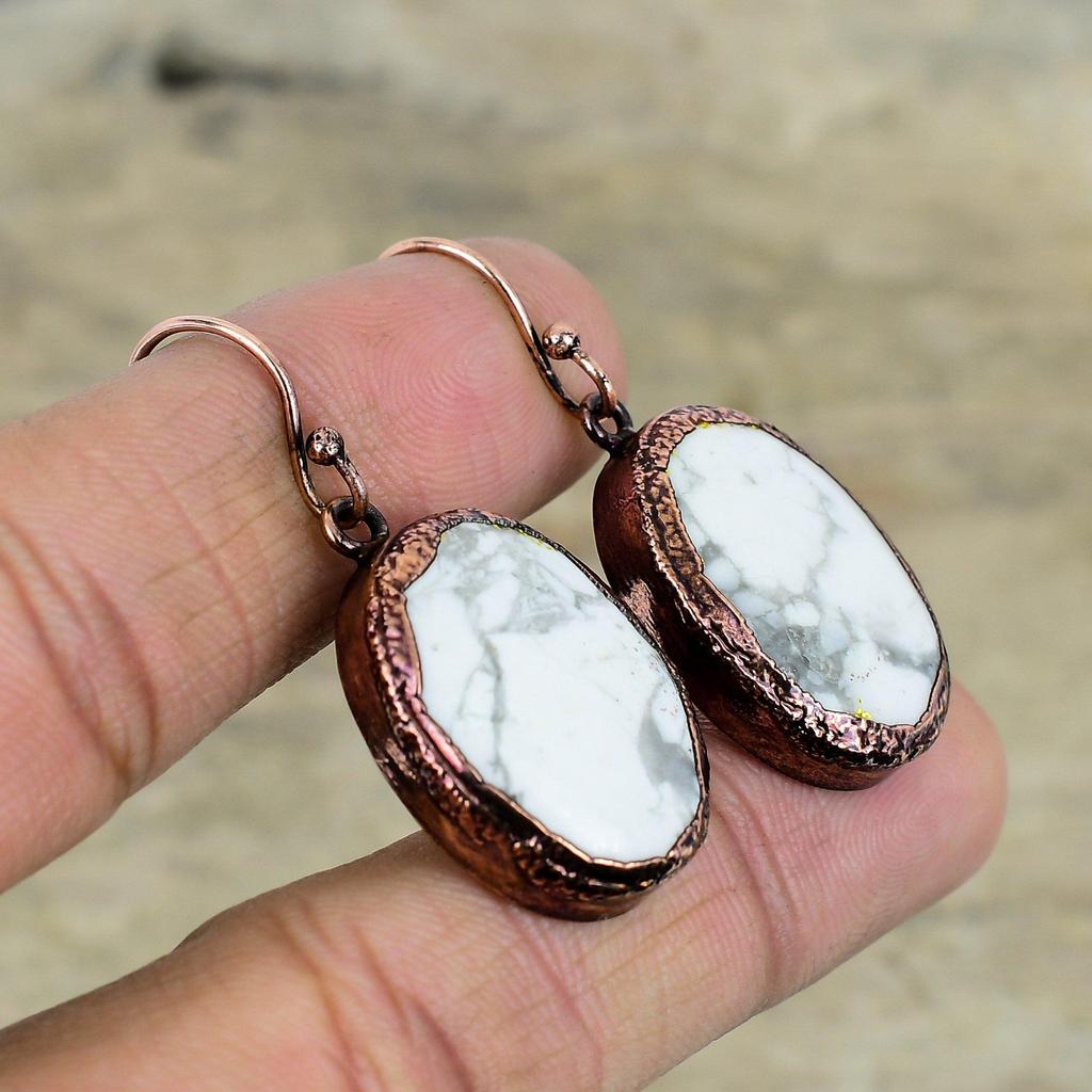 Серьги из гальванопластики, медные серьги, дизайнерские украшения, серьги-подвески ручной работы, драгоценные камни, медные украшения, потрясающие серьги, подарки для мамы