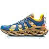 Li Ning Arc Ace Shock Absorbing Breathable Lightweight Rebound Low Top Running Shoes Women Running Shoes Blue Orange Yellow ARHP226-1