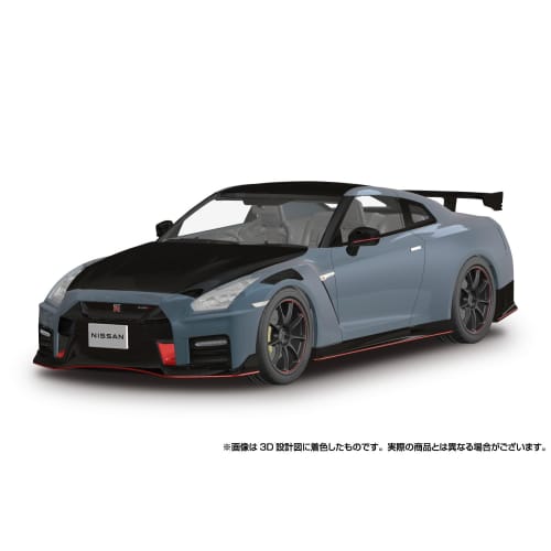 Aoshima Bunka Kyozai Масштаб 1/24 Серия Rakupla Snap Car №. 02-NG R35 NISSAN GT-R NISMO Специальная версия 2022 NISMO Stealth Gray Предварительно окрашенный пластиковый Мо