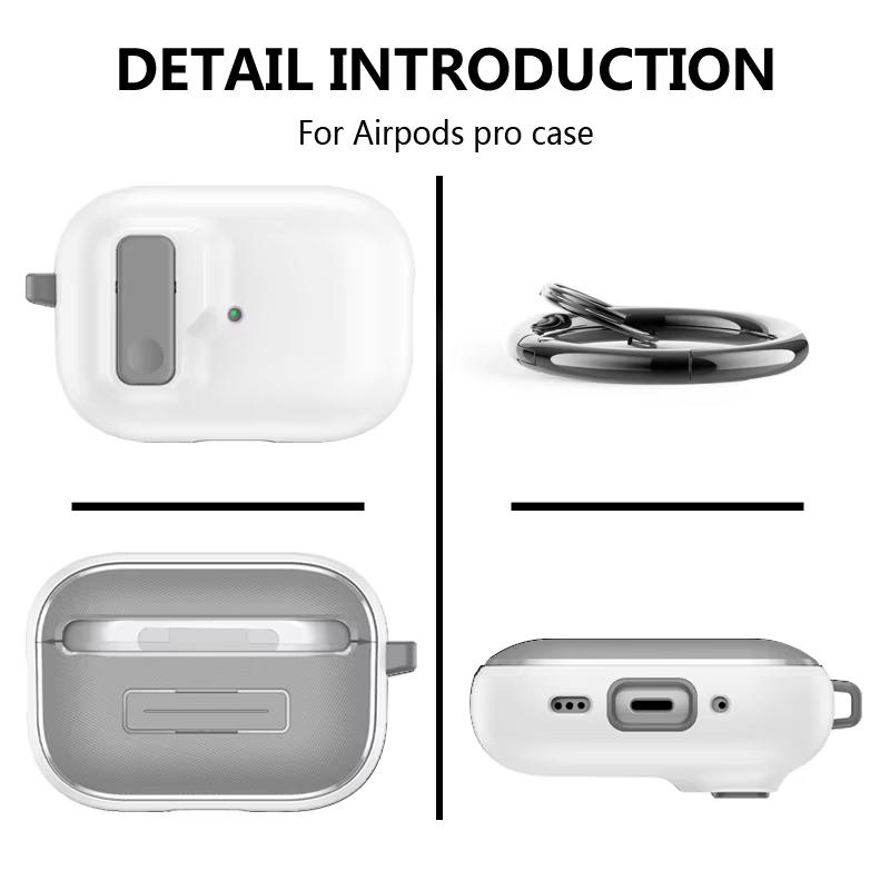 Чехол с автоматическим переключателем Secure Lock, совместимый с AirPods Pro 2-го поколения, защитный чехол с чехлом Apple Air Pods 3 2