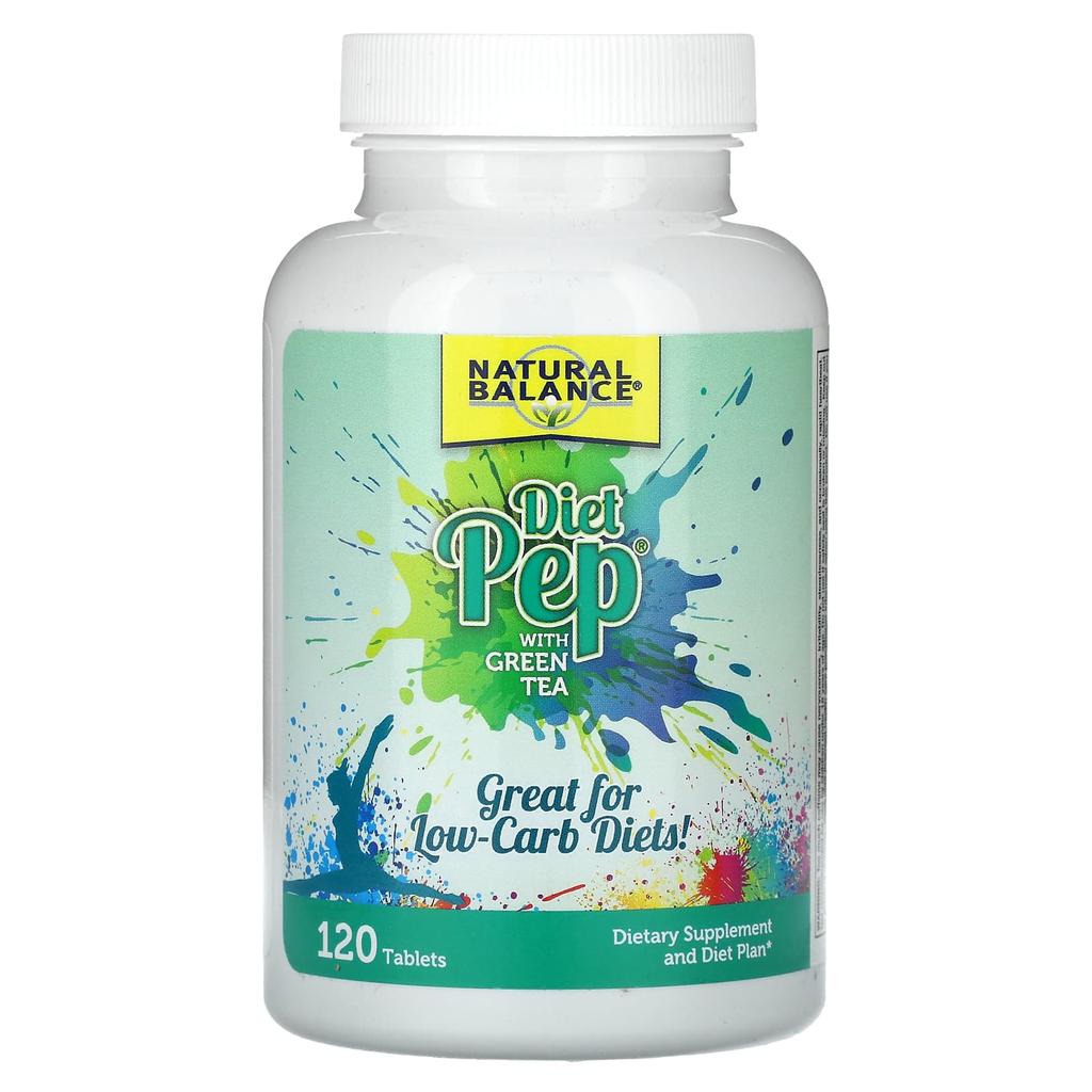 Natural Balance Diet Pep, Green Tea, 120 Tablets