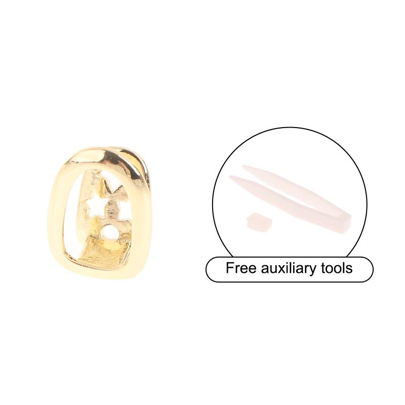 Хип-хоп одиночные зубные гриллзы колпачки для зубов панк металлический гриллз колпачки для косплея вечерние зубные гриллзы украшения для зубов