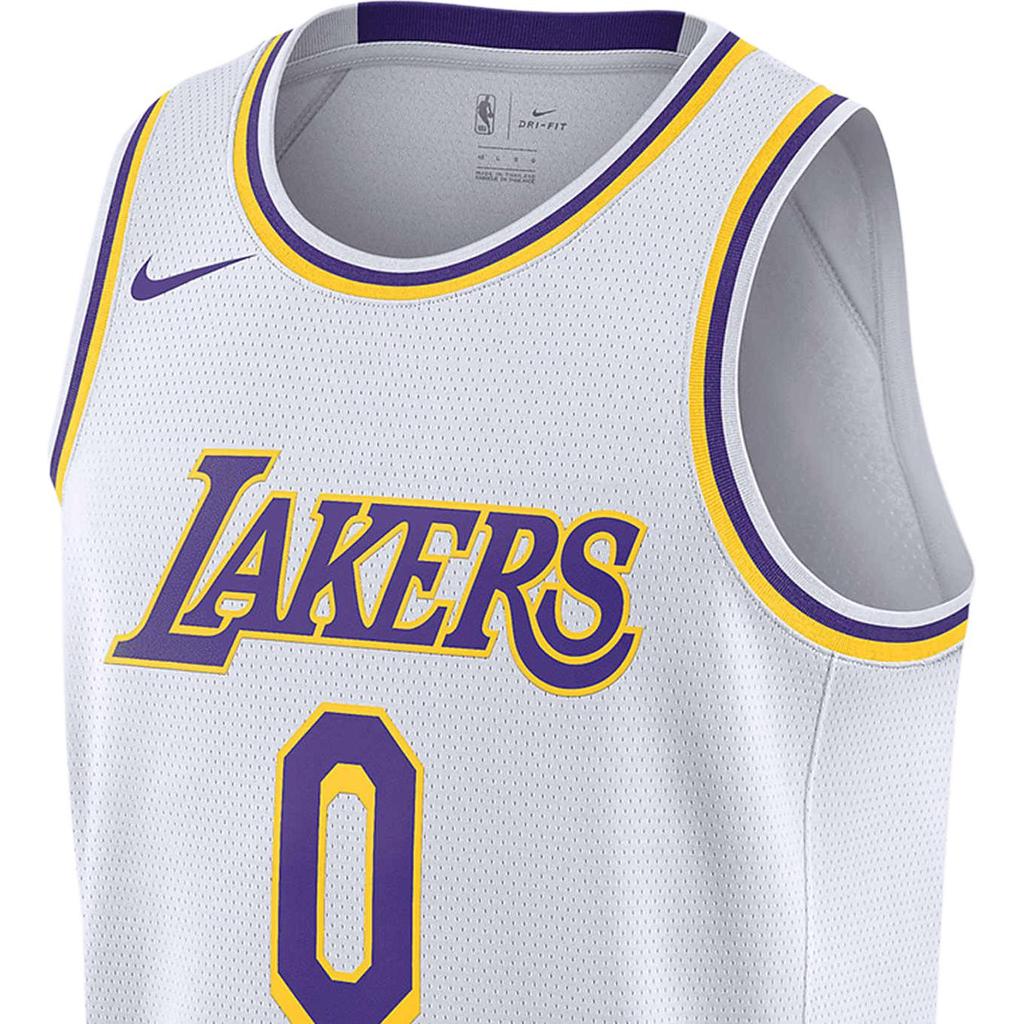 Nike Майка NBA Training Fan Edition 20 - LA Lakers James No. 6 мужских топов белого цвета CW3595-103
