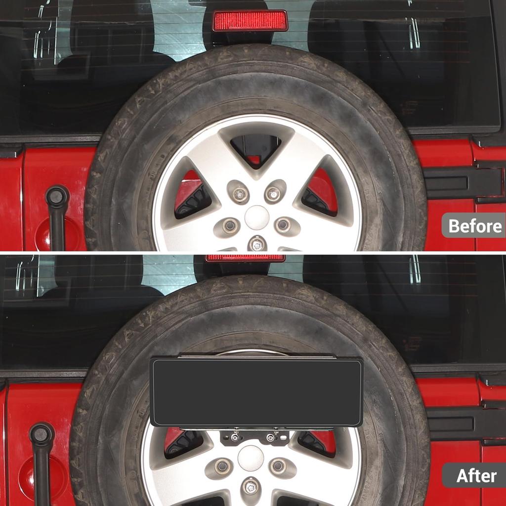 Кронштейн для крепления заднего номерного знака для Jeep Wrangler JL 2018-2024, кронштейн для крепления номерных знаков