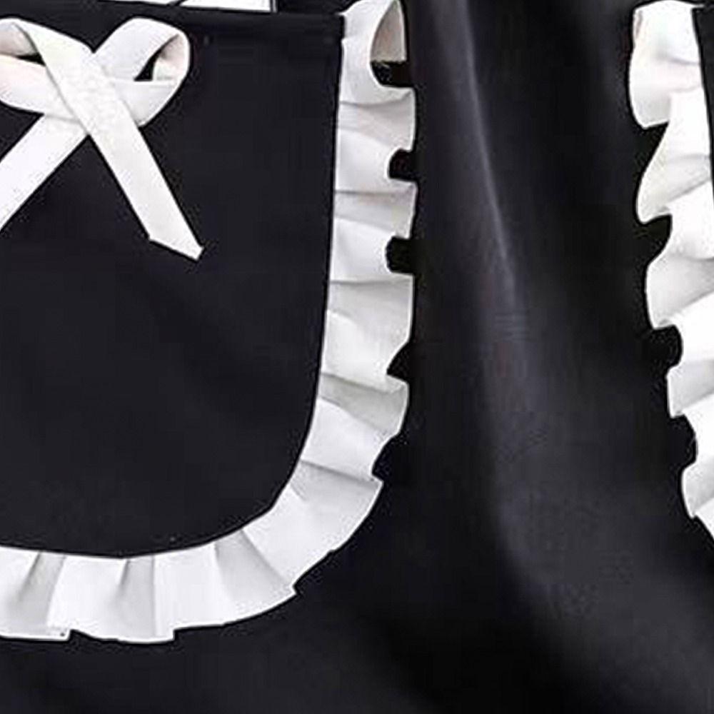 1Pcs Baking Florist Japanese Apron Cross Back Maid Dress Apron Durable Kitchen Cooking Aprons