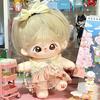 20cm Cute Cotton Plush Doll Outfit with Dress and Pants