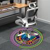 1pc Mandala ButterflyChair Carpet for Office, Indoor Non-Slip Washable Polyester Fiber Carpet, Mat For Office, Machine Washable