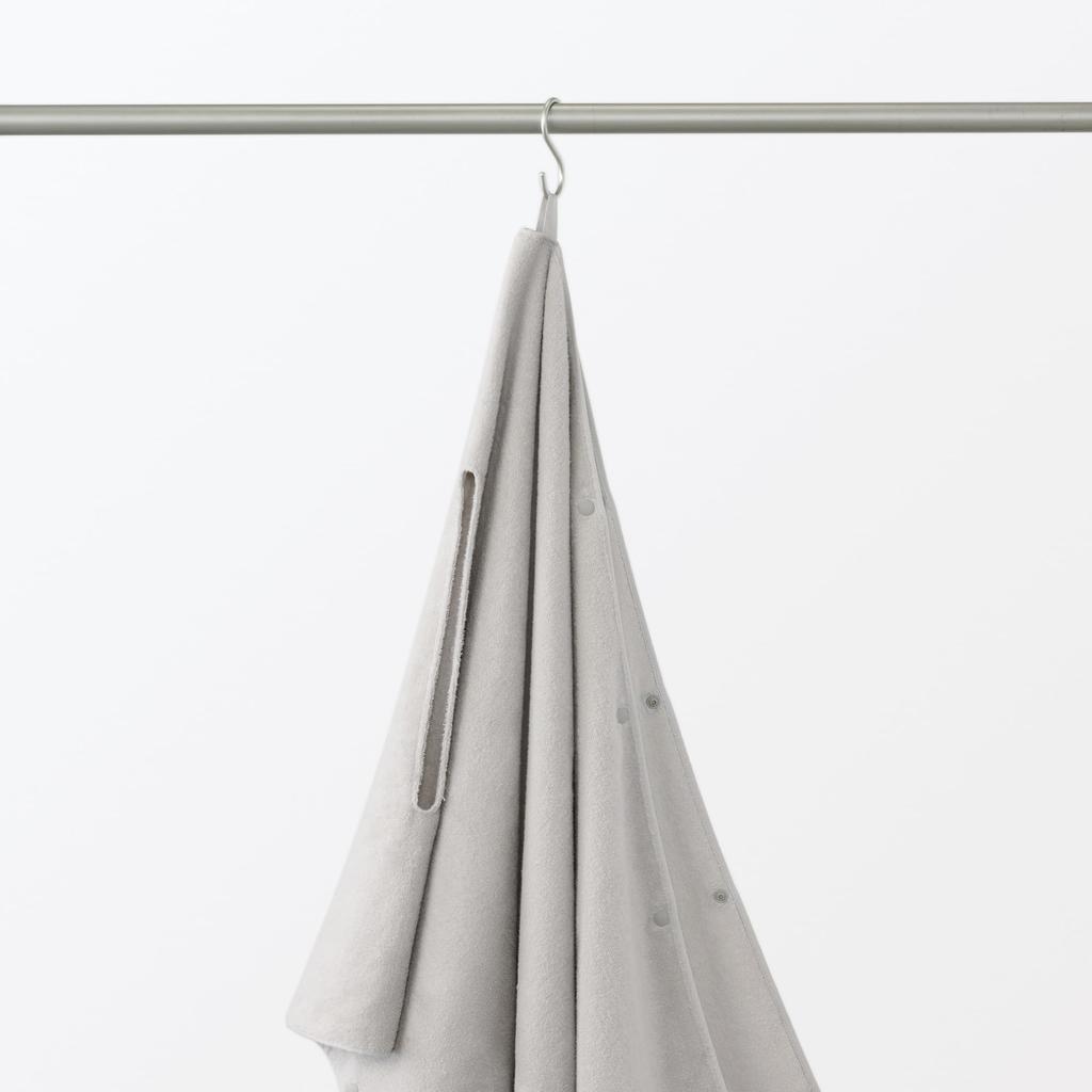 MUJI Пончо-полотенце для ванны 70 x Серый 23113281 190 см,