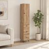 2 Piece Cabinet Set Artisan Oak Finish 34.5 x 34.5 x 90 cm
