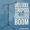 Стойка-тренога Shure by Gator Deluxe для микрофона с держателем-пистолетом, Тип, Зажим, SH-TRIPODSTANDTBMDX [Кабель в комплекте]