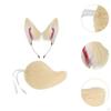 Bunny Ears and Tail Set Headwear Decorative Plush Headband for Party Favors