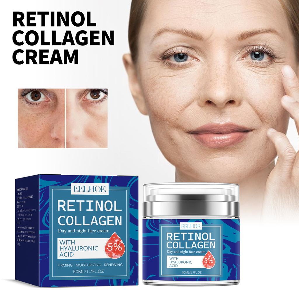 Крем EELHOE Retinol Collagen Cream Осветляет мелкие морщины Укрепляет кожу Выравнивает тон кожи Увлажняет крем для лица