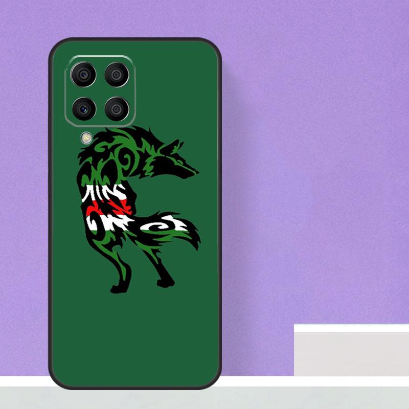 Чеченский флаг Чеченский волк для Samsung Galaxy M15 M55 M13 M33 M53 M21 M31 M51 M30s M20 M14 M34 M54 M12 M32 M52 чехол