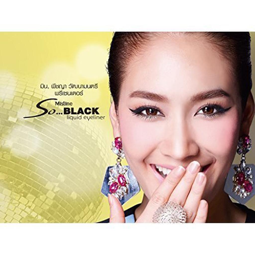 Mistine SO BLACK MATTE LIQUID EYELINER 4 G. 12689 - Тайский косметический макияж