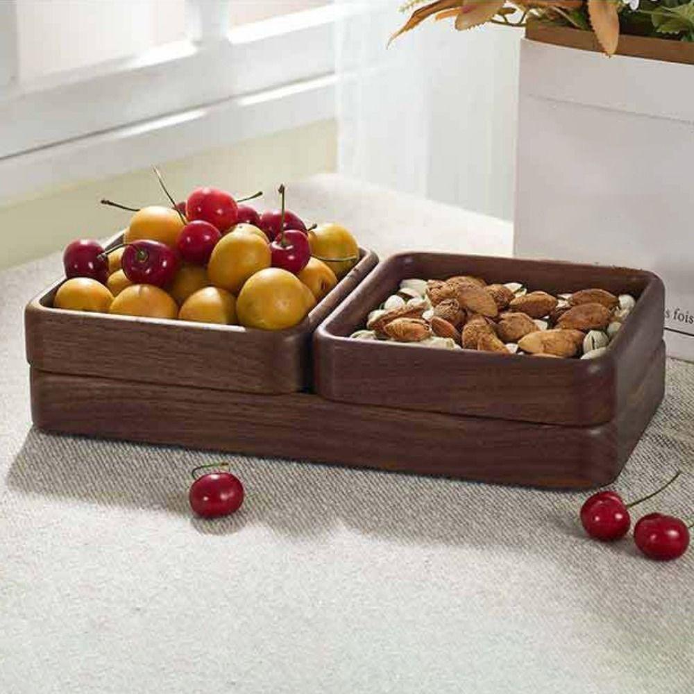 Japanese Style Snack Tray Wooden Tea Serving Plate Versatile Fruit Tray Snack Serving