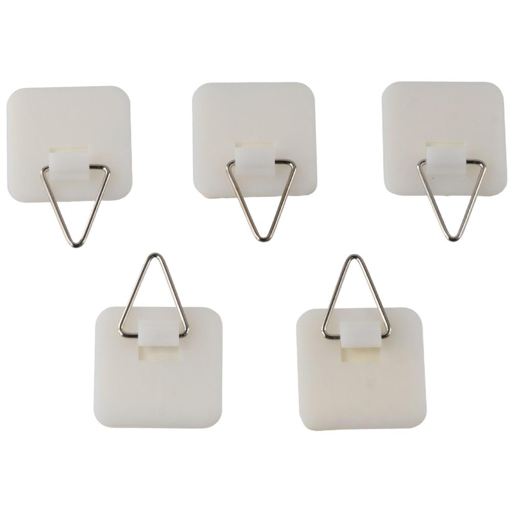 Pcs Sticky Vertical Adhesive Plastic Picture Hangers Plate Hanger Photo Frame Hangers Plate Holders