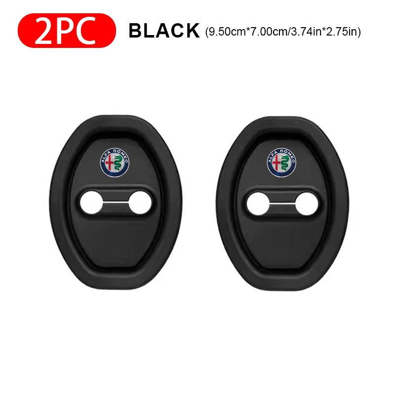 PRTZU1 Silicone Car Door Lock Cover Protective Decoration Case For Alfa Romeo Tonale Volante Gloria Giulia Stelvio MiTo Giulietta