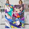 Anime B-BanGDream Throw Flannel Blanket Perfect for Sofa Office Bed Travel Sleep Read Relax Camping four season use