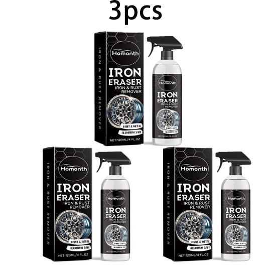 Homonth car rust remover cleaner, car metal surface rust remover, decontamination, renewal, tire and wheel rust cleaner 120ml