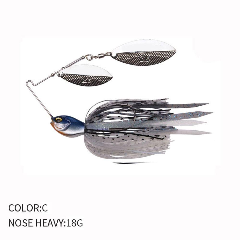 18 г 1 шт юбка спиннинг лезвия соленая вода японская приманка карповая ловля Pesca 9020 спиннербейт резиновая металлическая джиг-головка с силиконом