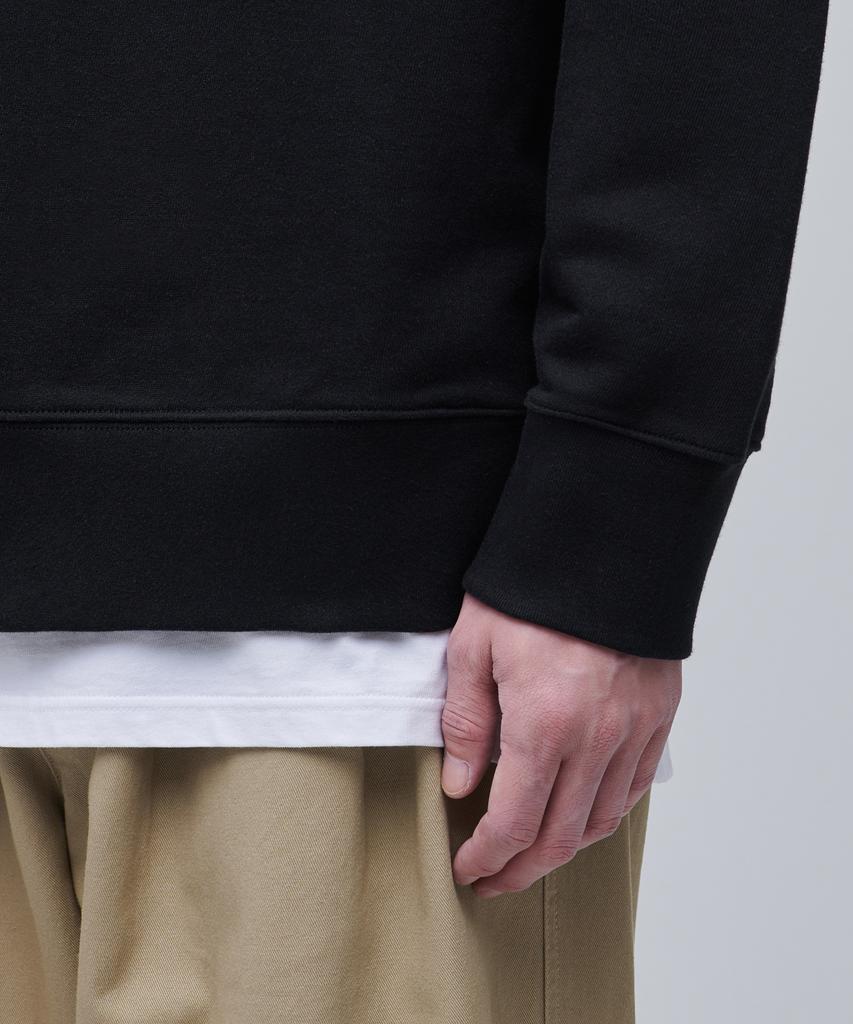 MUSINSA STANDARD Oversized Collared Sweatshirt [Black]