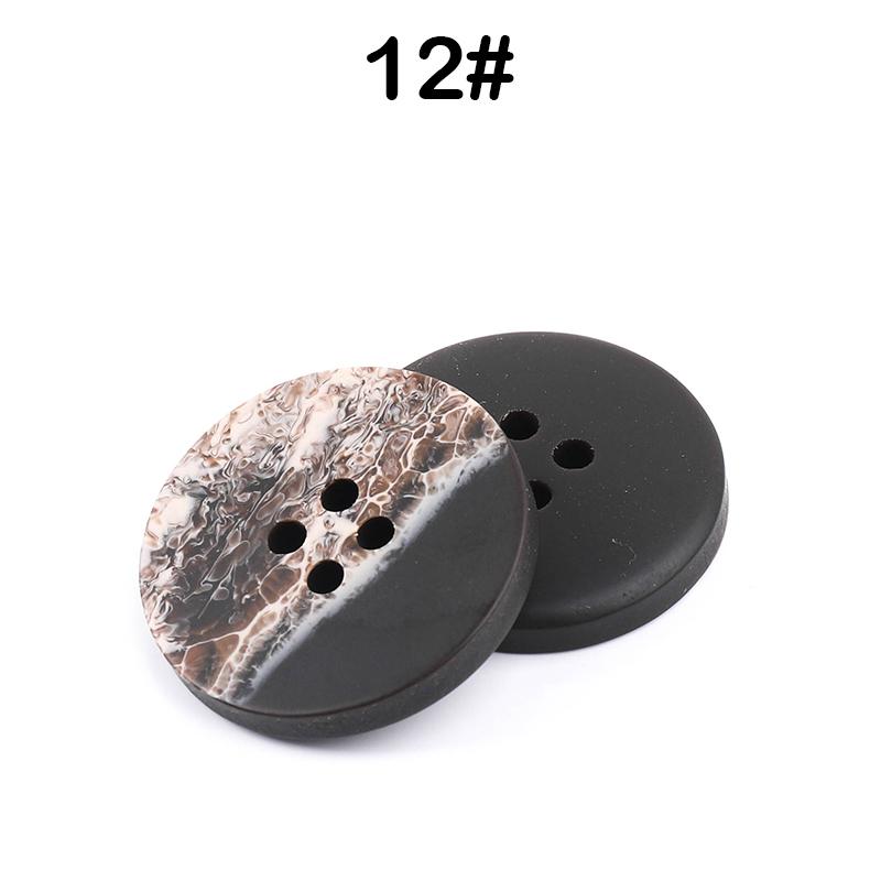 New 10Pcs Resin 4 Holes Buttons Sewing Accessories Size Complete For Clothing Decorative Plastic Buttons Handmade Diy