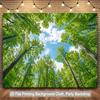 Tropical Forest Canopy Backdrop Tapestry Green Nature Wall Hanging Photo Booth Background Decoration for Party Event Room Decor