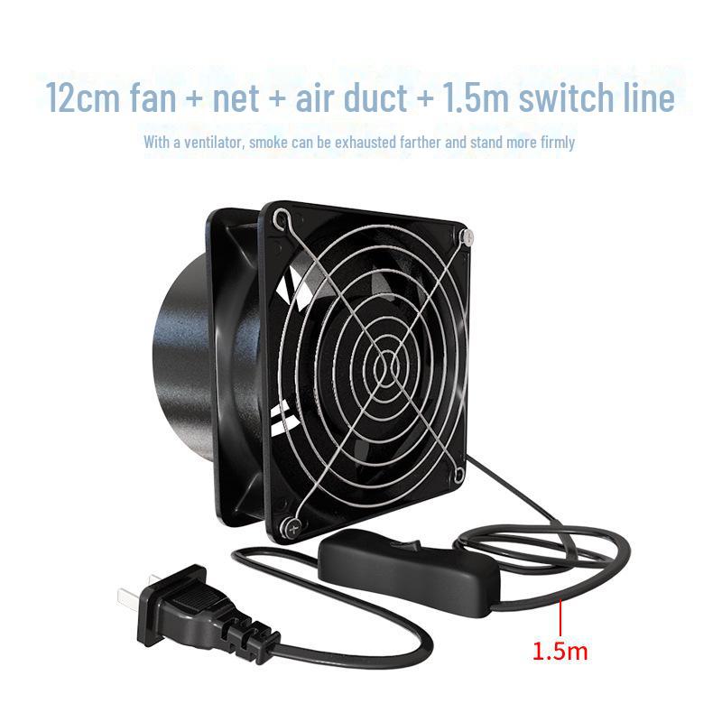 Компактный двухцелевой паяльный дымосос и вытяжной вентилятор
