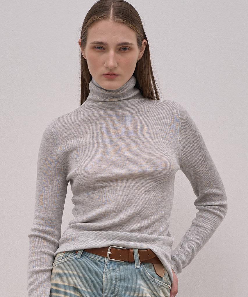 ELLIOTI Turtle Neck Knit Ts_5Color