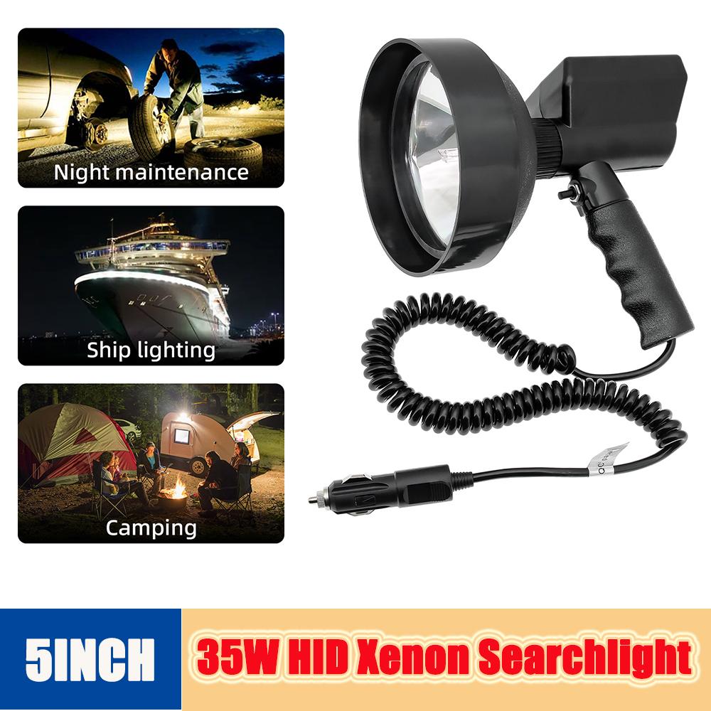 Мощный светодиодный прожектор для охоты, водонепроницаемый фонарик, ксеноновый прожектор HID, портативный супер яркий рабочий свет для кемпинга, рыбалки