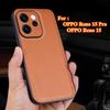 Чехол для OPPO Reno 15 Pro Ultra из ПУ кожи с покрытием из углеволокна для Reno 15 15Pro Противоударный силиконовый мягкий бампер для телефона
