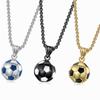 Stylish Stainless Steel Men's Football Pendant Necklace