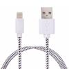 1 M USB Cable for iPhone Braided Fabric Sync Cable Wall Charger for iPhone 6 iPhone 5 Iphone5s / Fit for IOS 9