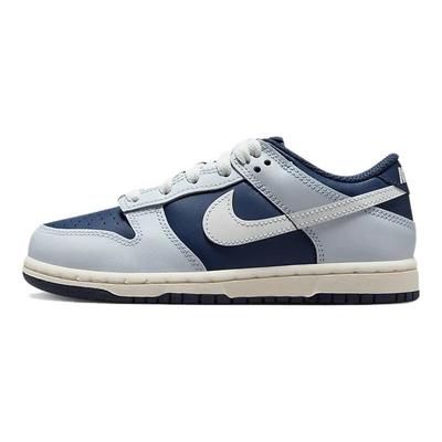 Детские кроссовки Dunk Low PS Football Grey Midnight Navy Blue Summit-White FB9108-002