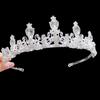 Elegant Colorful Tiara Crown Women Girls Party Wedding Princess Bridal Crown Hair Jewelry
