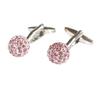 Запонки Kamakura Cufflinks Studio Pink Crystal Ball Cufflinks cf222
