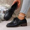 Shoes Woman New Trend Medium Heels Round Toe Fashion Casual Elegant Women's Dress Shoes Luxury Pumps Black Moccasins Block Heel