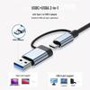 Высокоскоростной хаб расширения для ноутбука с двумя портами USB 3.0 и USB-C