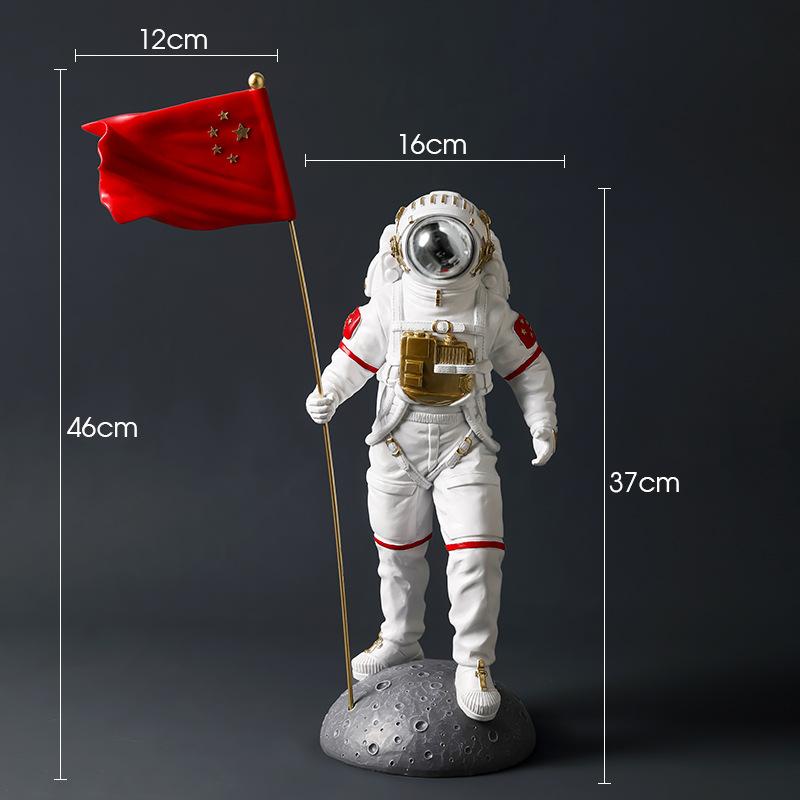 Креативный красный флаг астронавт украшение гостиной винный шкаф простое украшение для дома украшение рабочего стола офиса