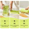 Ice Cube Tray Bottle With Lid No Touch No Spill Freezer Ice Tray With Straw Cable Tie Mold Reusable Food Grade Ices Maker Gadget